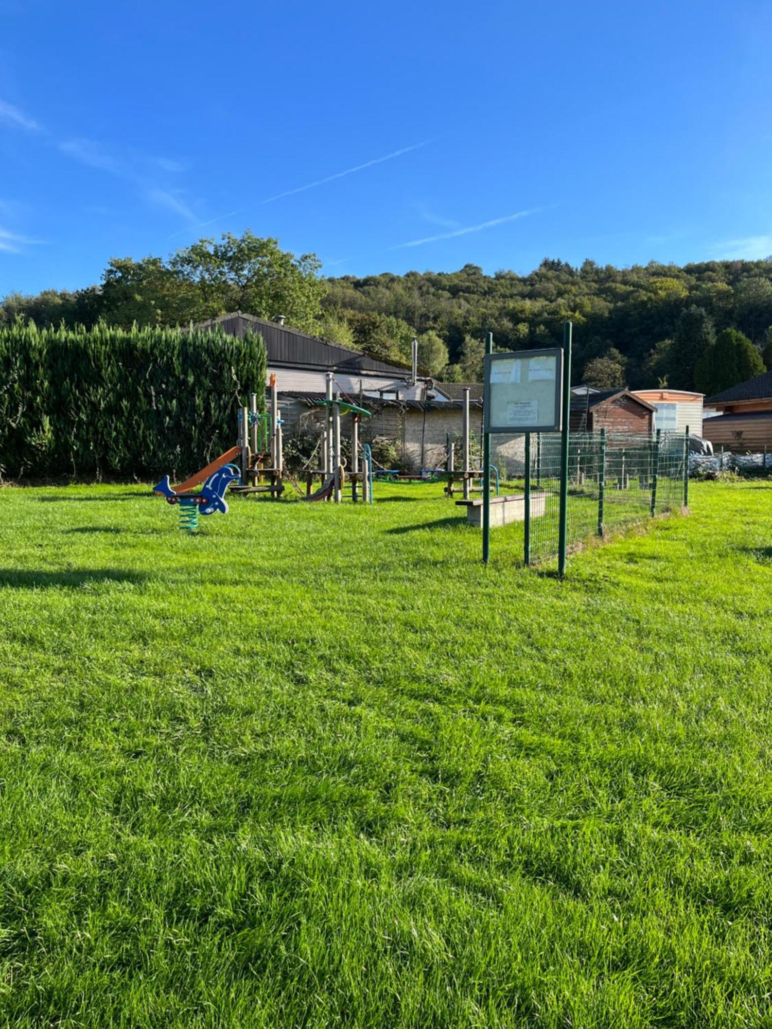 Chalet Charmant Monika Avec Piscine Yvoir ภายนอก รูปภาพ